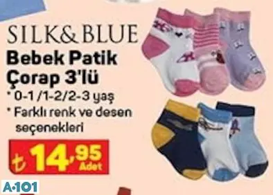 SİLK&BLUE BEBEK PATİK ÇORAP